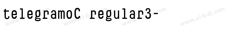 telegramoC regular3字体转换